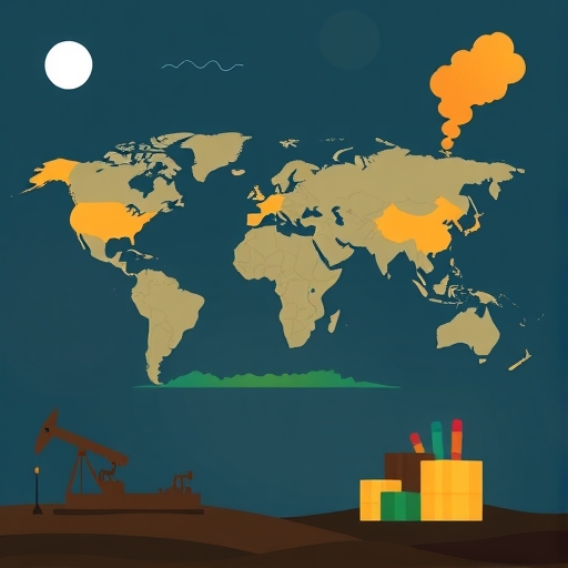 illustration of global oil market dynamics