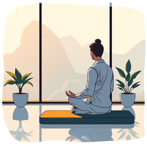 A trader engaging in mindfulness practice for financial success