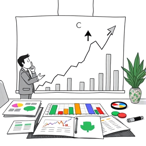 bull charging upward with financial symbols