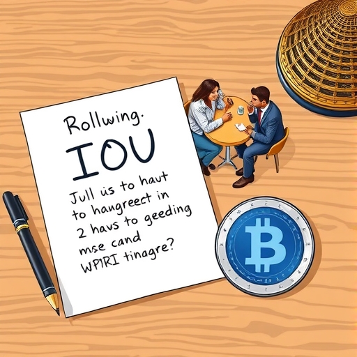 Business people discussing an IOU agreement in a cafe