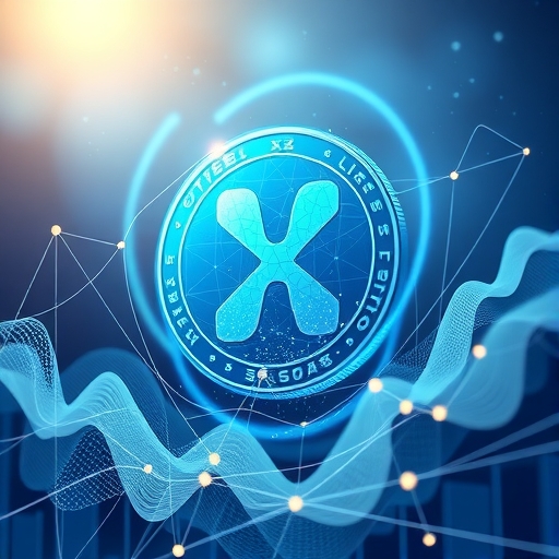 An artistic representation of Ripple's innovative technology and market dynamics