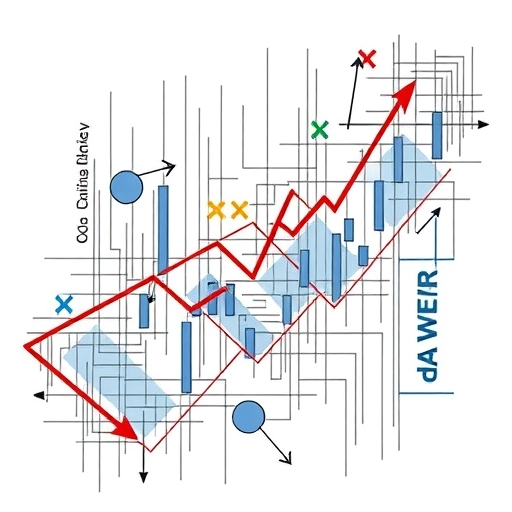 Visual representation of VWAP concept in trading context