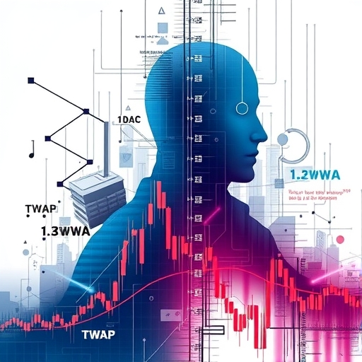 Abstract depiction of advanced trading algorithms and execution strategies