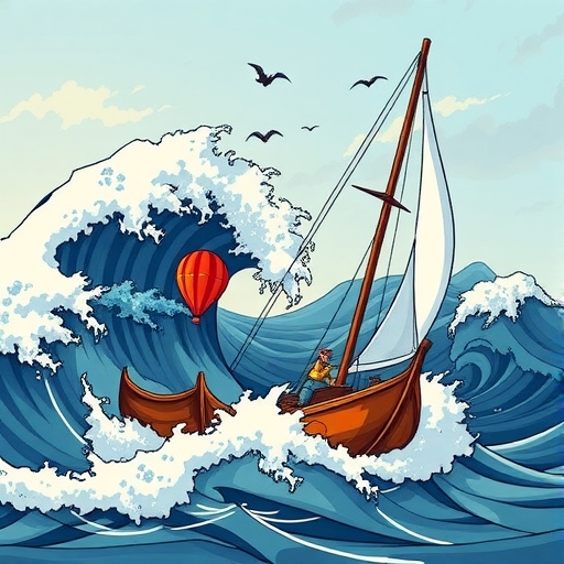 A flexible sailor navigating turbulent waves in a forex market