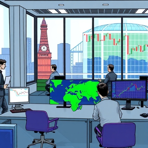 A modern office showcasing EURGBP trading analysis