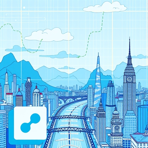 Ripple Lab logo in a digital landscape