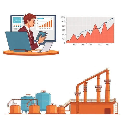 a trader analyzing oil inventory data