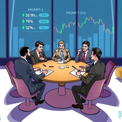 Investors gathering around a table