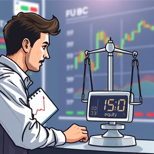 A trader analyzing charts with a focused expression