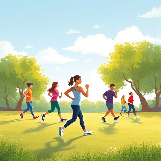 戶外運動人物插圖