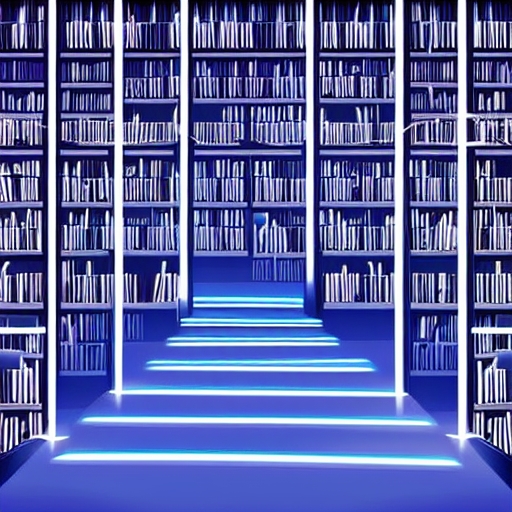 Illustration of a person quickly finding a specific book in a vast library shelf, with a magical glowing path representing hashing—a hash function transforming a key into an index within a digital hash table for efficient data access